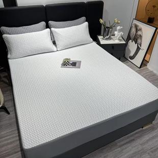 轻奢风2024新款 冰丝凉感可机洗空调席 冰凉席床笠款 三件套夏季