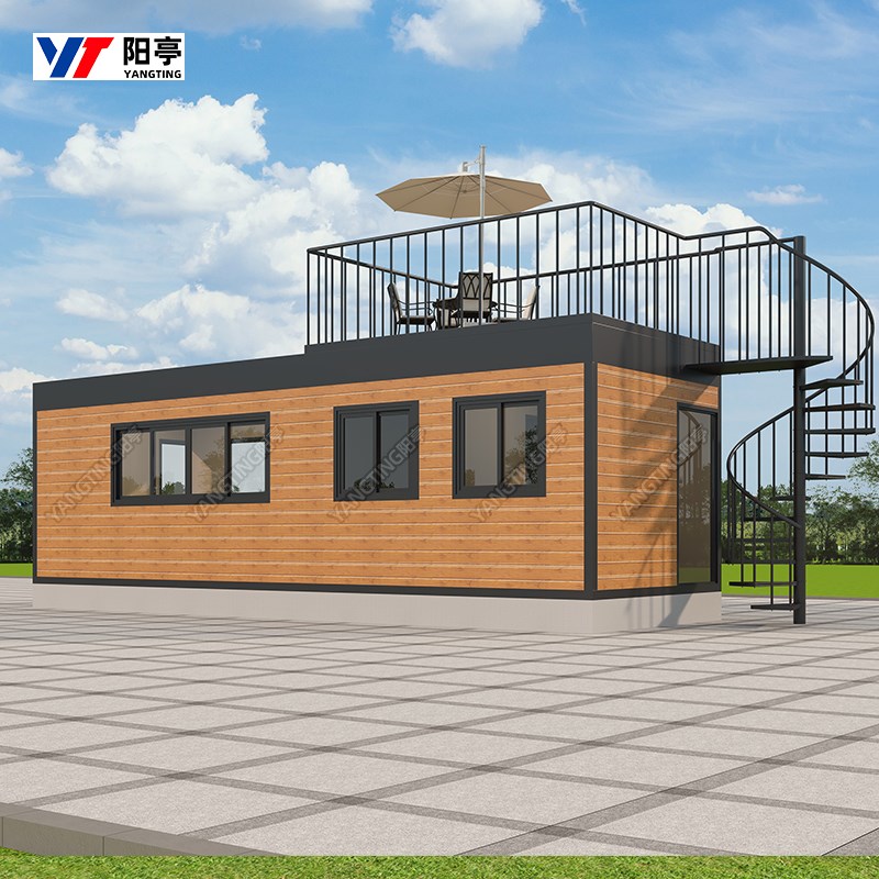 定制集装箱移动房屋景区简约别墅民宿住人办公室带装修带露台楼梯