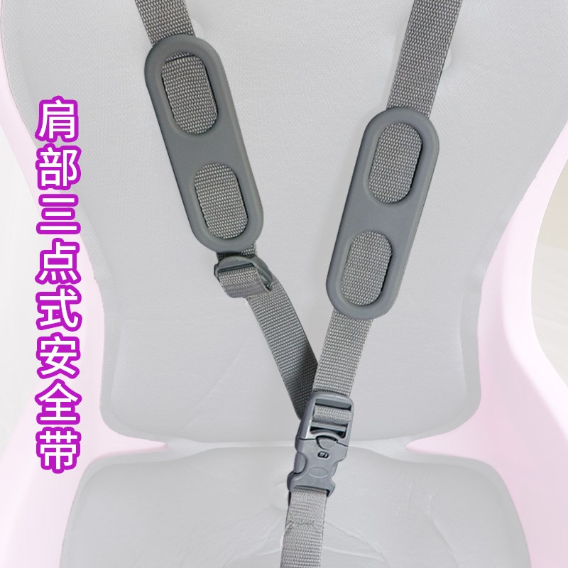 宝骑折叠车山地车电动自行车宝宝安全后置货架快拆儿童座椅带扶手