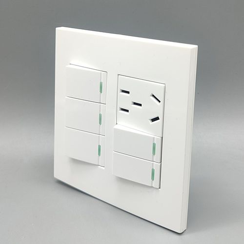 120型面板5开关面板小五孔电源家用暗装五开双控单控五个开关