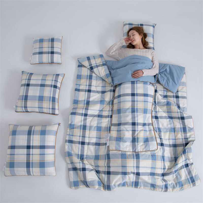 全棉母婴级A类国际标准抗菌抱枕被子靠垫特大号2.2米长机洗空调被