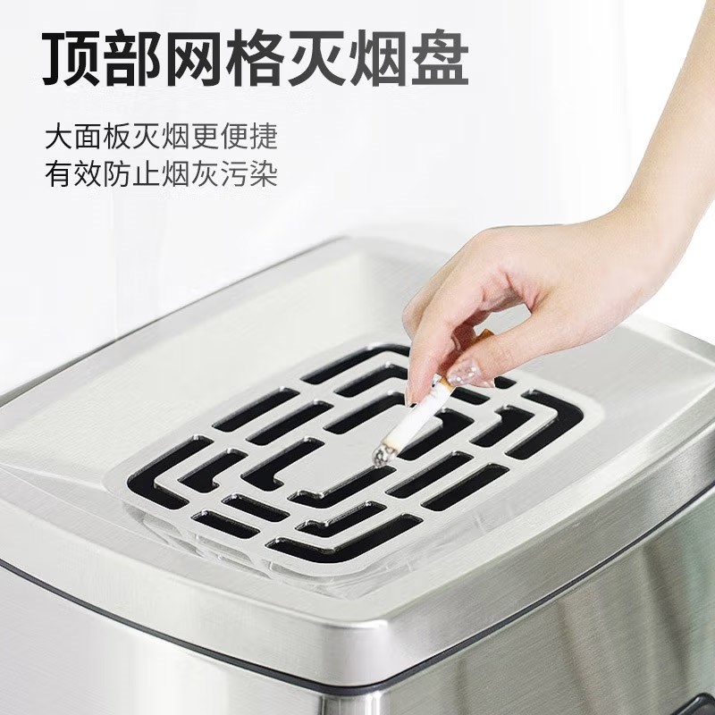 不锈钢垃圾桶酒店直投商用楼梯烟灰桶立式电梯口大厅垃圾箱洗手间