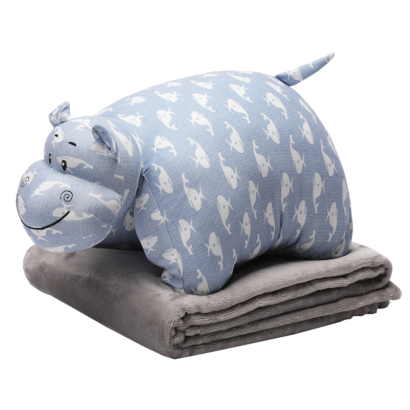 毛毯办公室午睡抱枕二合一女生睡觉孕妇腰枕宝宝座椅护腰靠垫靠背