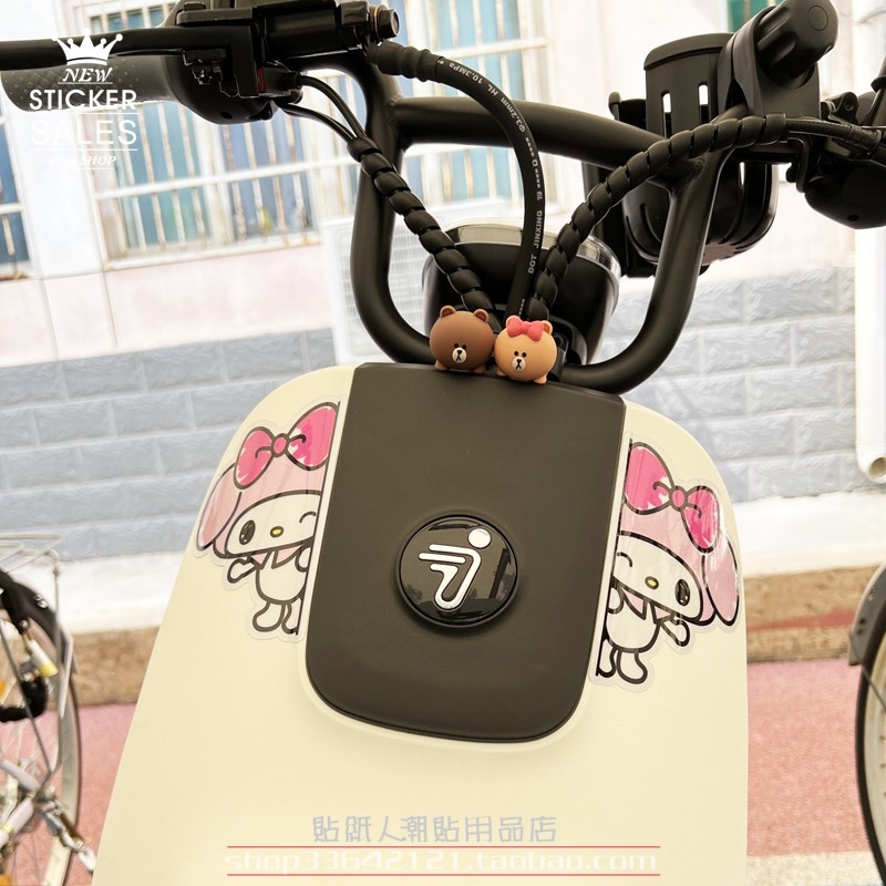 防晒防水个性趣味情侣车身贴卡通可爱搞笑盖划痕汽车贴纸半脸车窗