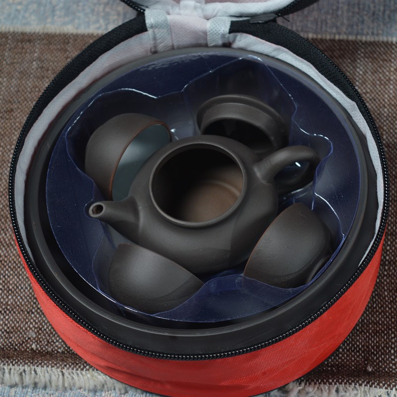 户外车载泡茶茶具旅游旅行小号便携式包迷你简约陶瓷功夫茶具套装