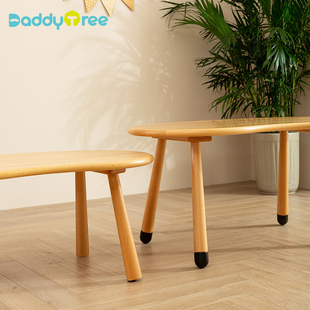 实木儿童桌椅子3一6岁学习桌幼儿园写字书桌宝宝幼儿可升降花生桌