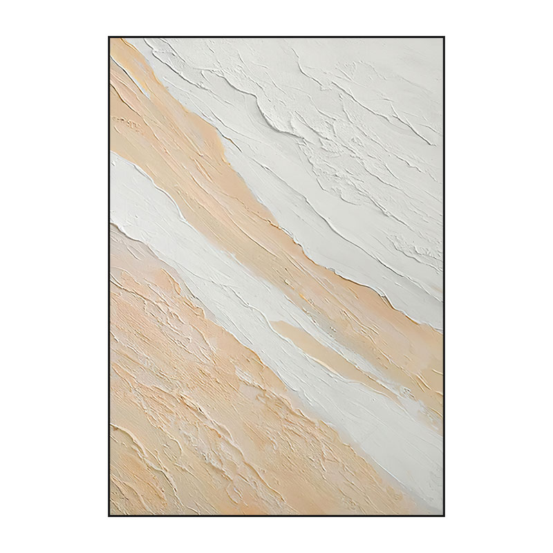 客厅侘寂风装饰画极简高级感沙发背景墙挂画原木卧室抽象艺术壁画