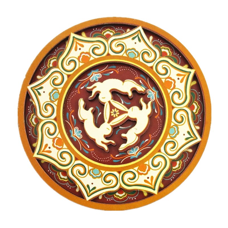 敦煌壁画冰箱贴九色鹿文创家居装饰品甘肃莫高窟古风旅游纪念品