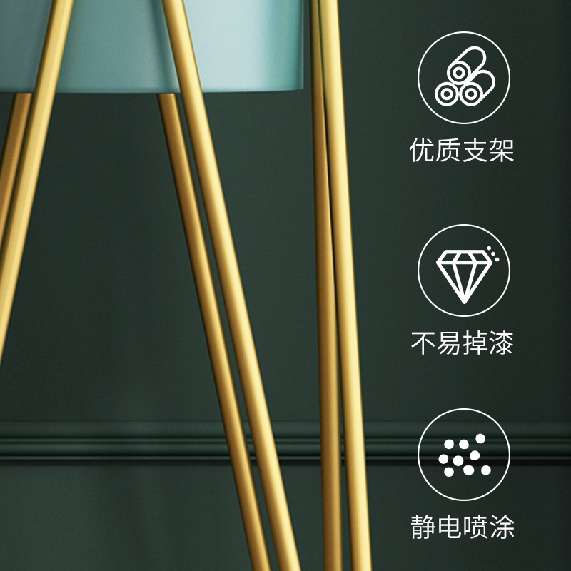 北欧花架室内落地式阳台客厅绿箩花盆植物架圆形花桶绿植架子铁艺