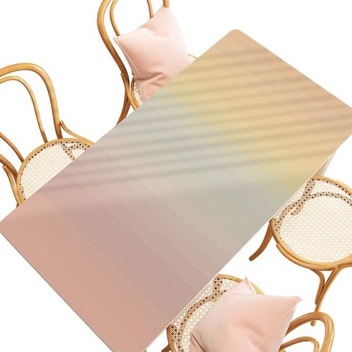 渐变油画皮革桌垫书桌垫餐桌垫防水防油电脑茶几家用桌面枱垫桌布