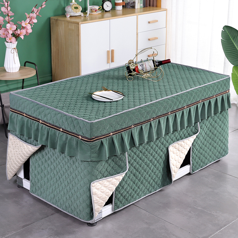 电炉罩烤火桌子罩套新款烤火炉被长方形正方形电桌取暖炉卓布罩套