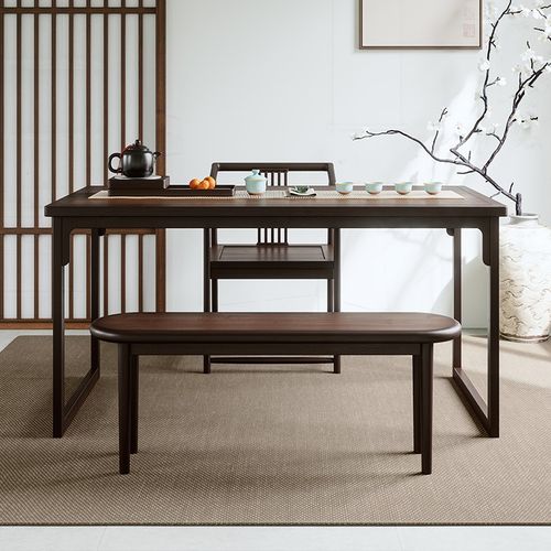 新中式家用实木茶桌组合家用客厅泡茶桌茶室喝茶桌子阳台小茶台几