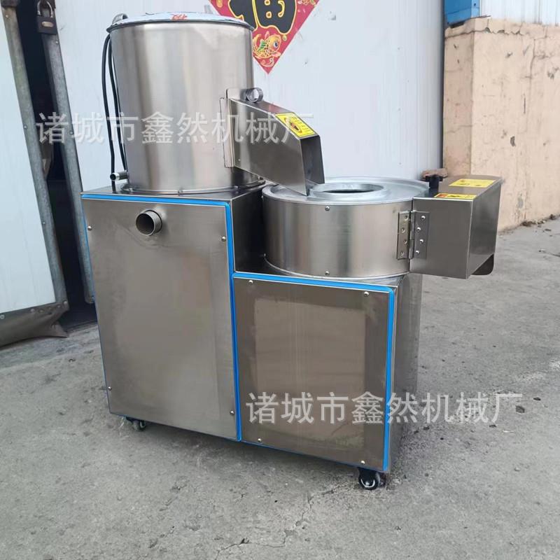 全自动土豆清洗去皮切丝一体机不锈钢土豆去皮切条设备源头厂家
