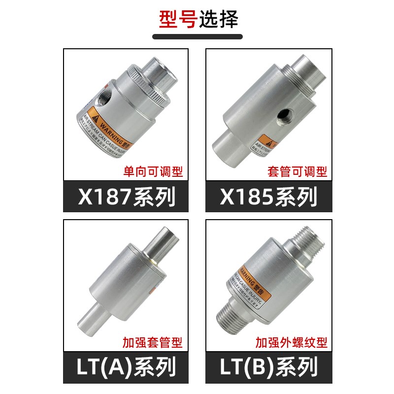 真空输送器空气放大器气力输送气动上料吸料ZH10/20/30/40-B-X185