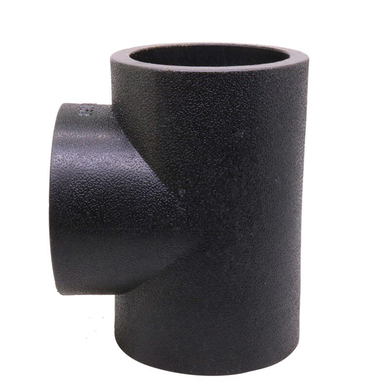 PE等径三通20 25 32 40 50 63 75 90 110等径三通黑色PE水管配件