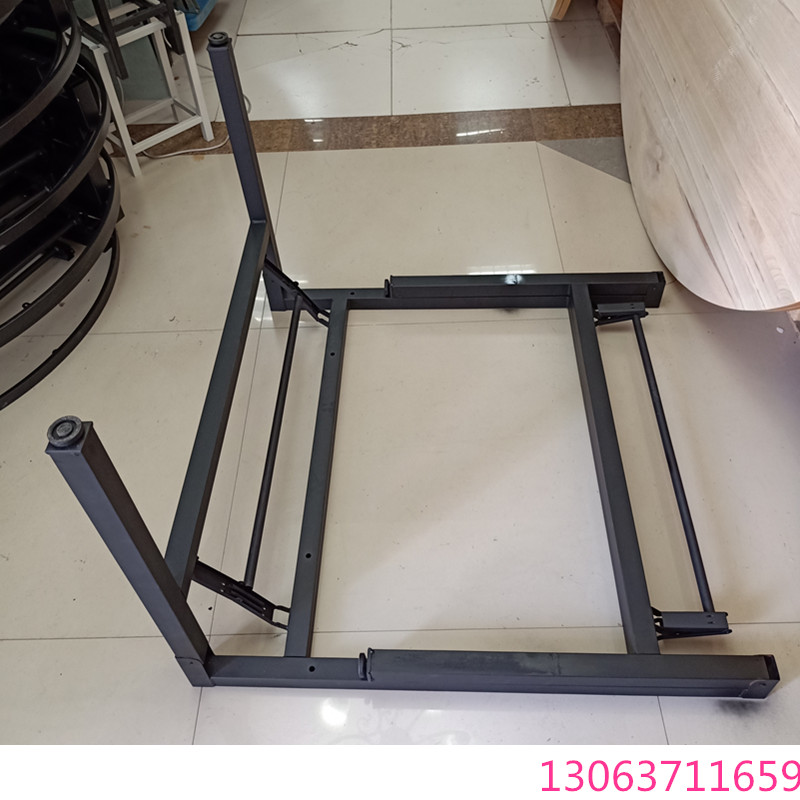 大圆桌桌腿方桌桌腿折叠架子餐桌脚酒店大圆桌折叠桌腿加厚铁架子