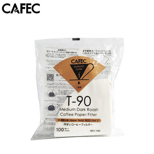 日本三洋CAFEC手冲咖啡过滤纸 V60锥形浅中深烘焙度Abaca+100片
