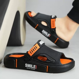 男士 拖鞋 2024新款 外穿沙滩防滑开车上班两用大码 时尚 凉鞋 百搭夏季