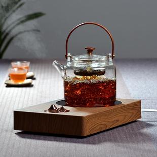 新羽木把耐高温玻璃煮茶蒸茶壶观山电陶炉二代明火耐热玻璃壶 正品