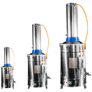 220V 不锈钢电热蒸馏水机小型5L10L实验室蒸馏水制水器5L普通