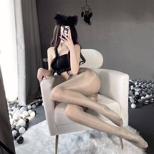 马油丝袜超细腻超薄款女夏季开裆水光袜光腿神器油亮油光极光性感