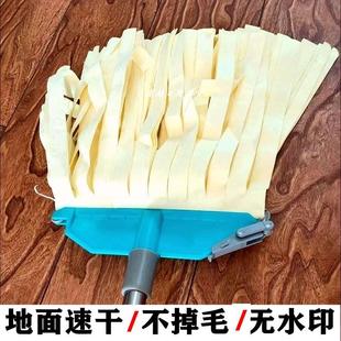 吸水可替换布条鹿皮巾鸡皮绒地拖把拖布一拖净墩布 家用不锈钢老式