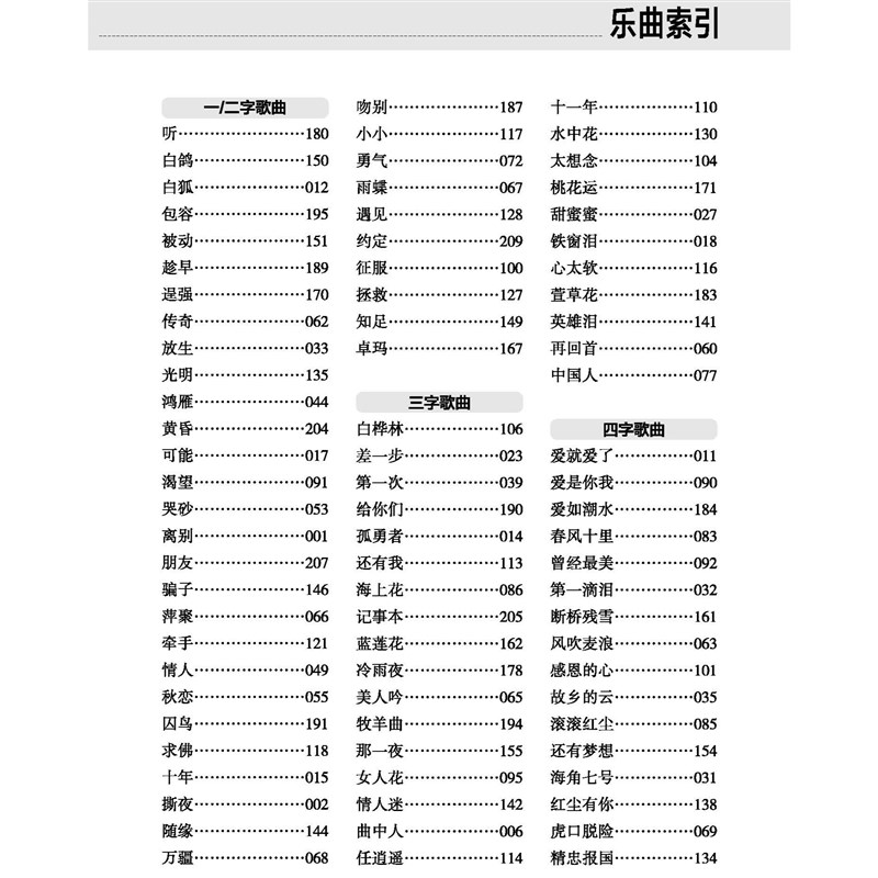 快速上手吉他弹唱歌曲精选集