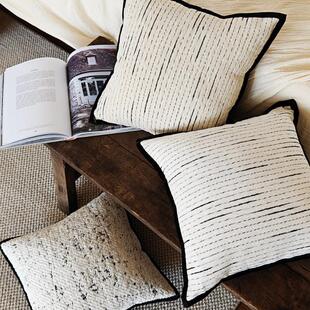 客厅沙发上的抱枕沙发客厅套法式奶油风轻奢高级感床头软包靠枕靠