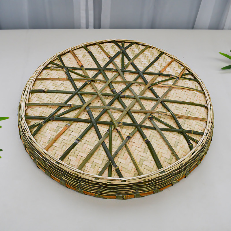 竹制品竹编大簸箕无孔有孔竹筛子家用干货晾晒 竹圆簸箕 绘画装饰,特色手工艺,竹编/竹雕,淘宝优惠券,粉丝福利购,淘宝优惠卷