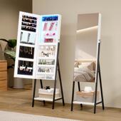 魔镜家居 全身镜全身镜现代简约落地镜家用卧室带灯镜收纳柜 6136