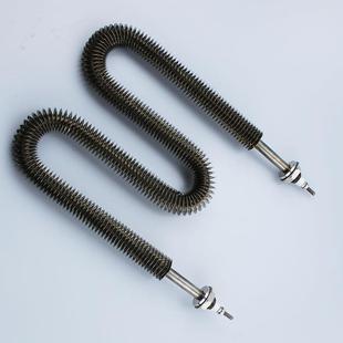 皓康不锈钢翅片干 干烧电加热管W型 空气烘烤箱干 干燥炉散热片式