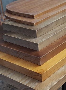 老松木原木吧台板台面餐桌面工作台窗写字台板实木大木板隔板定制