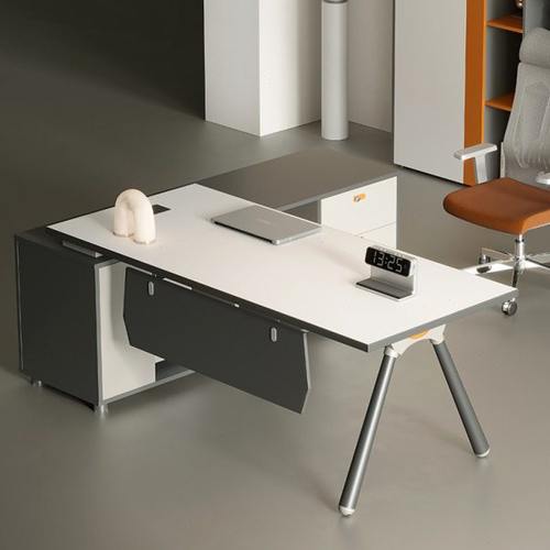 老板经理办公室桌子简约现代轻奢主管桌椅组合时尚班台极简风