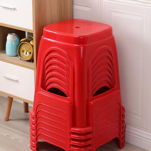 家用塑料凳子客厅板凳朔料餐桌凳加厚椅子高凳经济型胶登子方凳子