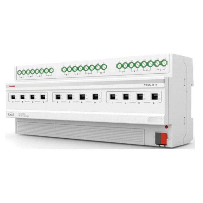 南京天溯12路16A智能照明模块TSSD-1216开关驱动器KNX控制模块