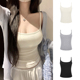 MosesQueen魔西女王带胸垫吊带背心女内搭打底设计感外穿无袖 上衣