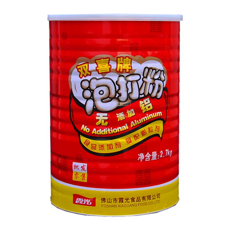 双喜牌泡打粉无铝膨松剂2.7吕桶装蛋糕馒头烘培包子油条商用家