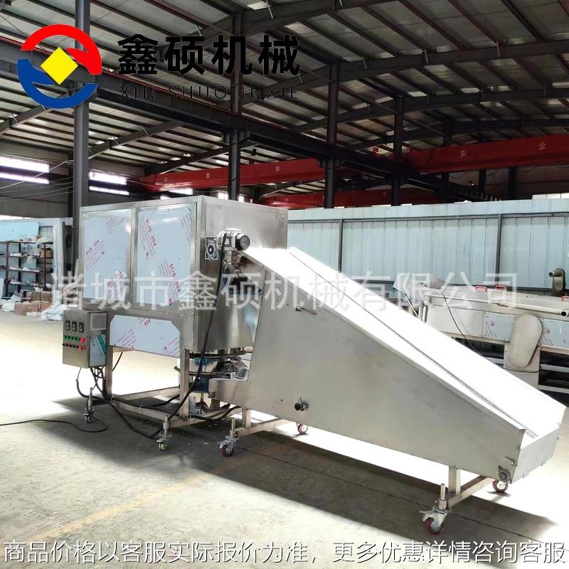 薯条上粉机 鸡腿鸡翅裹粉机 小酥肉上浆裹粉油炸全套加工设备厂家