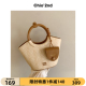 Chio 2nd托特包包女高级感通勤草编手提包夏天编织包单肩斜挎小包