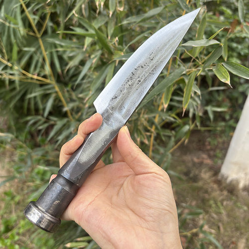 销子钢剔骨分割刀手工锻打割肉杀猪放血超快锋利小尖刀