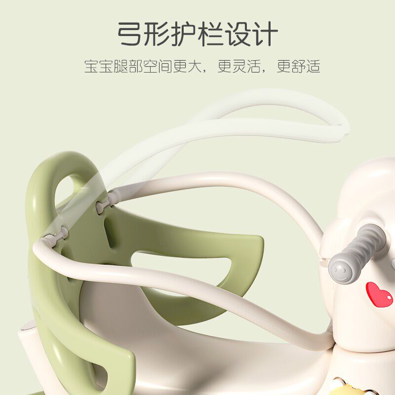【超大号推杆轮可转向】摇摇马木马儿童玩具男女孩婴儿玩具0-1-3