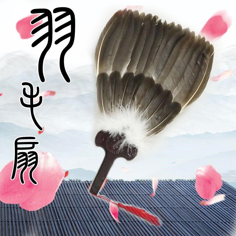 诸葛亮孔明扇八卦扇羽毛扇礼品扇鹅毛扇工艺O扇舞蹈摄影拍摄道具