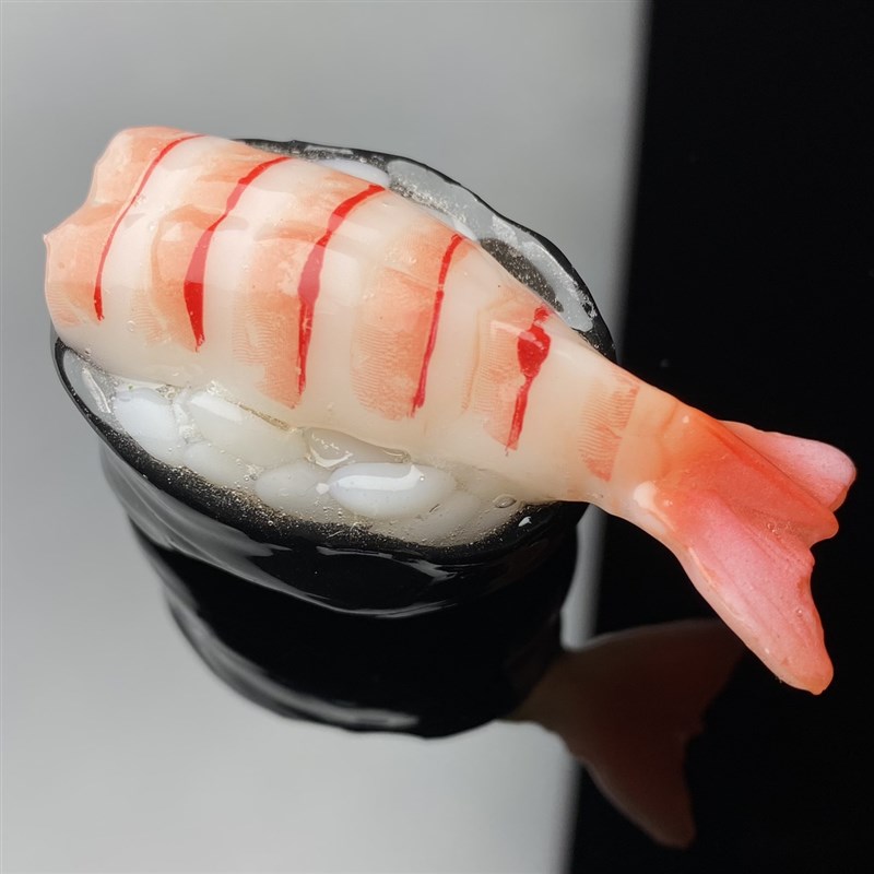 寄居蟹替换壳 三文鱼 鱼子酱 寿司壳 北极贝鳗鱼熟虾 手工替换壳
