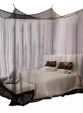 蚊帐家用免支架单双人床s宿舍上下铺儿童床加密梦幻紫色公主蚊帐