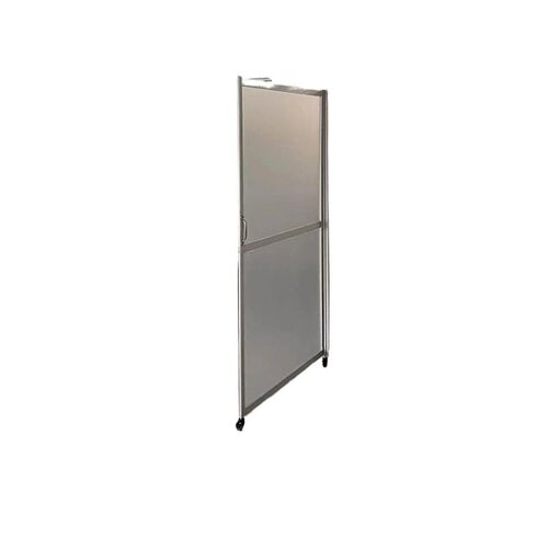 办公室活动屏风隔断墙可折叠移动车间工厂亚克力透明挡板有机