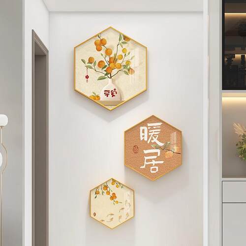 暖居玄关c装饰画现代简约进门入户走廊挂画新款餐厅背景墙过道壁