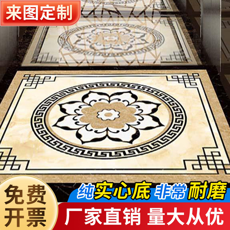 电梯地垫轿厢专用地板地毯地胶PVC仿大理石定制图案loXgo耐磨防水