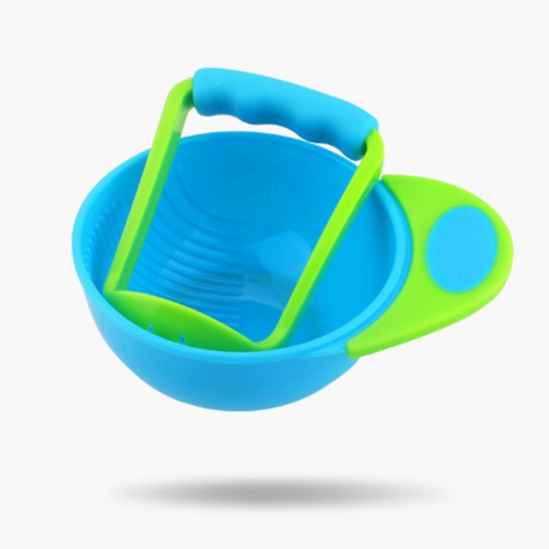 儿童防滑吸盘碗宝宝辅食碗带盖餐具套装软新生儿婴儿勺子吃饭新款