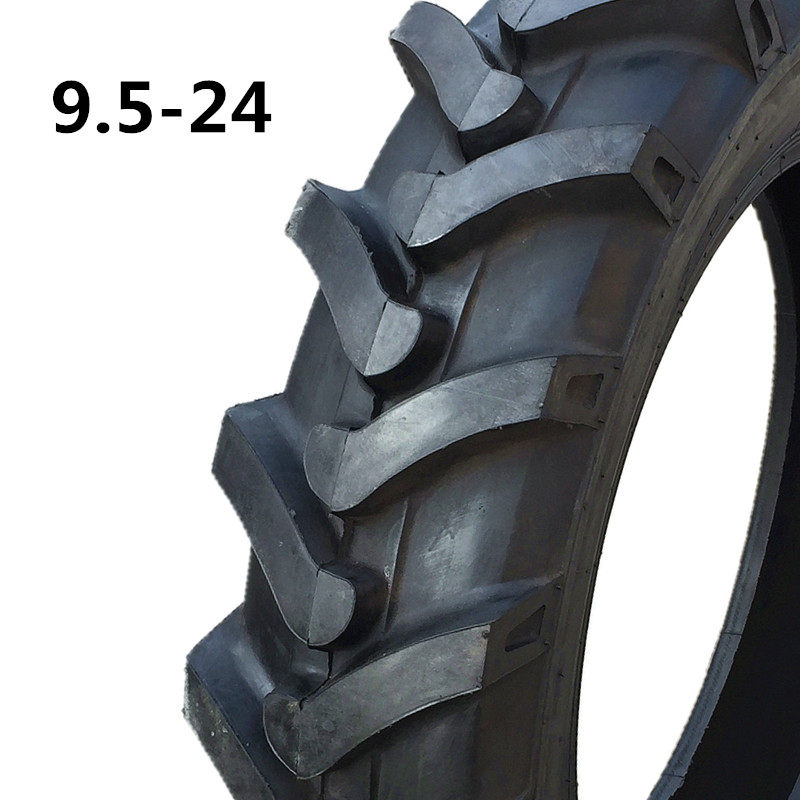 聚丰 9.5-24农用拖拉机人字花纹驱动轮胎95-24Q农机设备轮胎21对