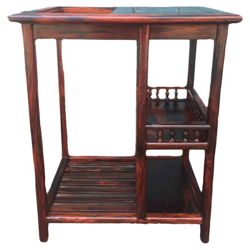 老挝大红酸枝木角几边柜小茶桌子交趾黄檀红木住宅家具客厅办公室